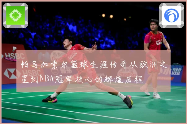 帕乌加索尔篮球生涯传奇从欧洲之星到NBA冠军核心的辉煌历程